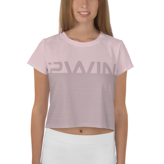 2WIN ® |  Gradient Fade Crop Tee | Vinta Pink