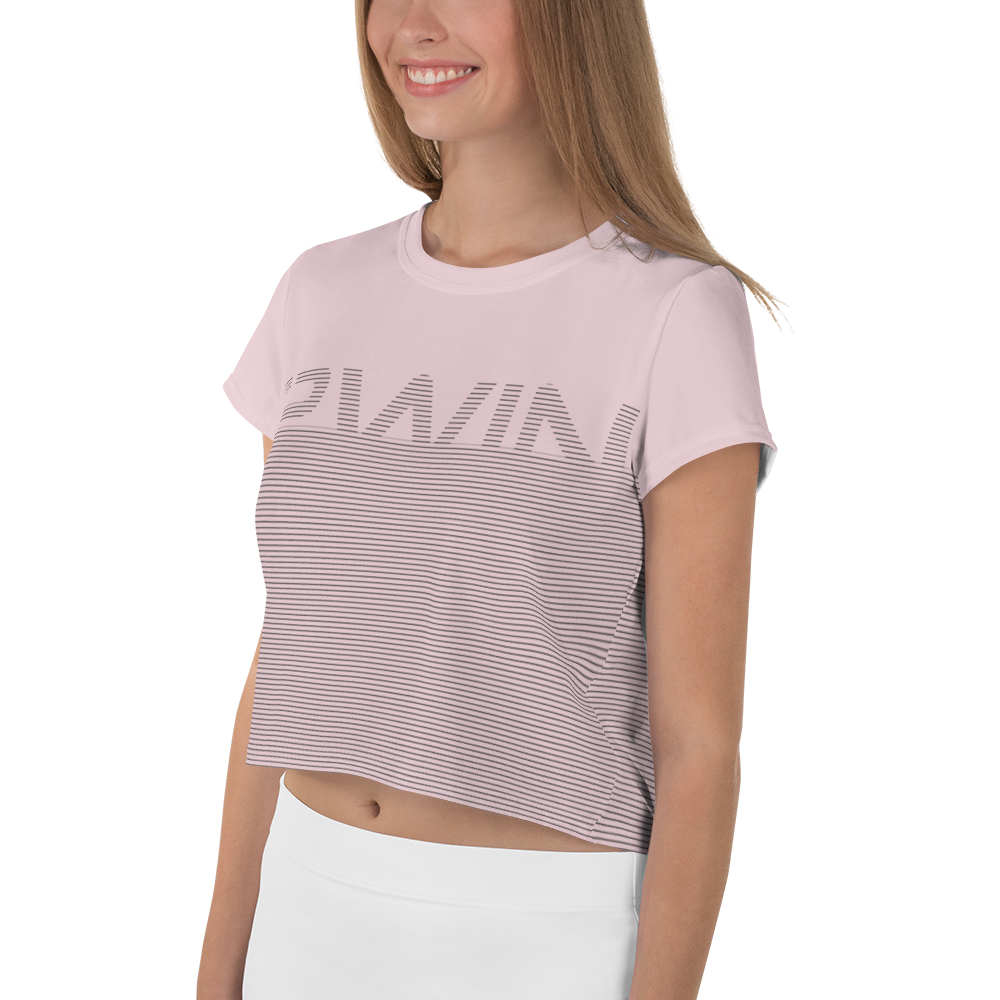 2WIN ® |  Gradient Fade Crop Tee | Vinta Pink