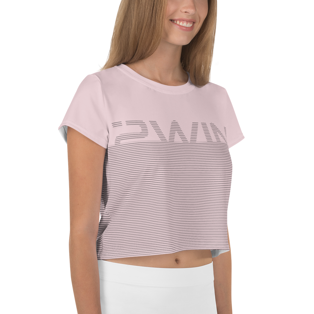 2WIN ® |  Gradient Fade Crop Tee | Vinta Pink