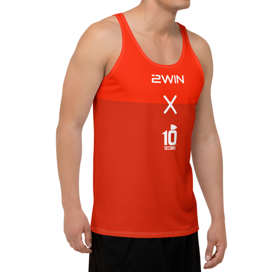 2WiN® X 10 Seconds® Competition Performance Tank | Red